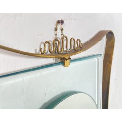 SPECCHIERA DESIGN ANNI 60 OTTONE ATTR. FONTANA ARTE VINTAGE SPECCHIO MIRROR