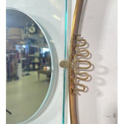 SPECCHIERA DESIGN ANNI 60 OTTONE ATTR. FONTANA ARTE VINTAGE SPECCHIO MIRROR