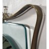 SPECCHIERA DESIGN ANNI 60 OTTONE ATTR. FONTANA ARTE VINTAGE SPECCHIO MIRROR