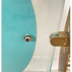 SPECCHIERA DESIGN ANNI 60 OTTONE ATTR. FONTANA ARTE VINTAGE SPECCHIO MIRROR