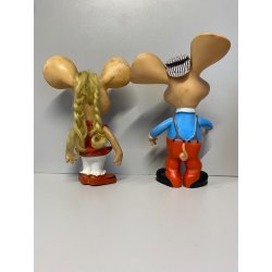 GIOCATTOLO VINTAGE GOMMA TOPOGIGIO ROSI ROSICCHIA Italocremona 30 cm/h CA. '60s