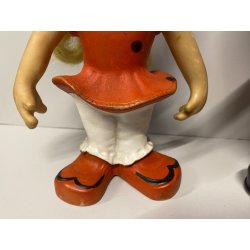 GIOCATTOLO VINTAGE GOMMA TOPOGIGIO ROSI ROSICCHIA Italocremona 30 cm/h CA. '60s