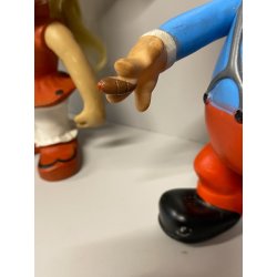 GIOCATTOLO VINTAGE GOMMA TOPOGIGIO ROSI ROSICCHIA Italocremona 30 cm/h CA. '60s