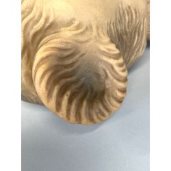 GIOCATTOLO VINTAGE ORSACCHIOTTO TEDDY BEAR GOMMA MORBIDA FISCHIETTO OK 26cmh '50