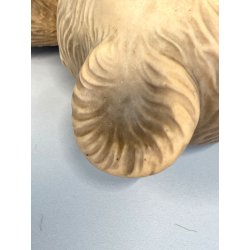 GIOCATTOLO VINTAGE ORSACCHIOTTO TEDDY BEAR GOMMA MORBIDA FISCHIETTO OK 26cmh '50