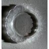 PIATTO CRISTALLO "Honfleur" GERANIUM LEAF Lalique  FRANCE CLEAR CRYSTAL ø27,5cm