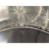 PIATTO CRISTALLO "Honfleur" GERANIUM LEAF Lalique  FRANCE CLEAR CRYSTAL ø27,5cm