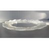 PIATTO CRISTALLO "Honfleur" GERANIUM LEAF Lalique  FRANCE CLEAR CRYSTAL ø27,5cm