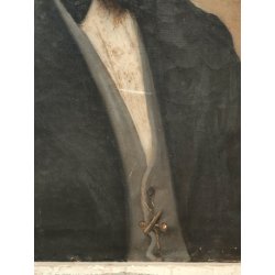 ANTICO QUADRO DIPINTO olio tela EPOCA 1800 RITRATTO MASCHILE NOBILUOMO PANCIOTTO