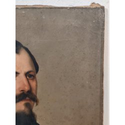 ANTICO QUADRO DIPINTO olio tela EPOCA 1800 RITRATTO MASCHILE NOBILUOMO PANCIOTTO