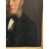 ANTICO QUADRO DIPINTO olio EPOCA 1860 G.B. Garberini RITRATTO MASCHILE NOBILUOMO