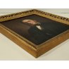 ANTICO QUADRO DIPINTO olio EPOCA 1860 G.B. Garberini RITRATTO MASCHILE NOBILUOMO