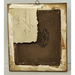 ANTICO QUADRO DIPINTO olio EPOCA 1860 G.B. Garberini RITRATTO MASCHILE NOBILUOMO