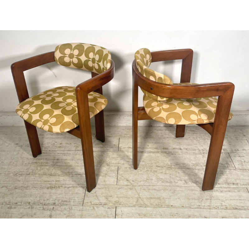 COPPIA SEDIA POLTRONA POZZETTO VINTAGE 1960 DESIGN STILE DI Afra & Tobia Scarpa