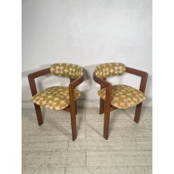COPPIA SEDIA POLTRONA POZZETTO VINTAGE 1960 DESIGN STILE DI Afra & Tobia Scarpa