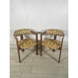 COPPIA SEDIA POLTRONA POZZETTO VINTAGE 1960 DESIGN STILE DI Afra & Tobia Scarpa