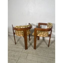COPPIA SEDIA POLTRONA POZZETTO VINTAGE 1960 DESIGN STILE DI Afra & Tobia Scarpa