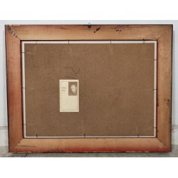 ANTICO QUADRO DIPINTO Proferio Grossi 1978 olio tavola NATURA MORTA Frutta Libri