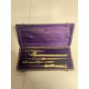 ANTICO ASTUCCIO scatola COMPASSO set strumenti precisione disegno '800