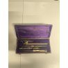 ANTICO ASTUCCIO scatola COMPASSO set strumenti precisione disegno '800