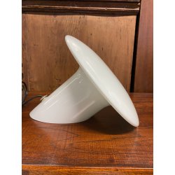 LAMPADA DA TAVOLO Candia VETRO MURANO BIANCO DESIGN Gino Vistosi PER VISTOSI '65