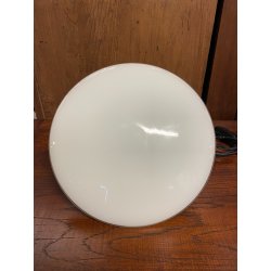 LAMPADA DA TAVOLO Candia VETRO MURANO BIANCO DESIGN Gino Vistosi PER VISTOSI '65