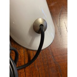 LAMPADA DA TAVOLO Candia VETRO MURANO BIANCO DESIGN Gino Vistosi PER VISTOSI '65