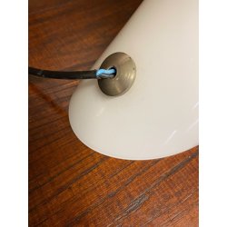 LAMPADA DA TAVOLO Candia VETRO MURANO DESIGN Gino Vistosi PER VISTOSI BIANCO '65