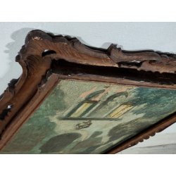 ANTICO QUADRO DIPINTO Rodolfo Paoletti 800 PAESAGGIO Venezia LAGUNA GONDOLA