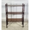 ANTICA ETAGERE LUIGI FILIPPO LEGNO NOCE LIBRERIA CREDENZA 1800 EPOCA ESPOSITORE