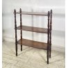 ANTICA ETAGERE LUIGI FILIPPO LEGNO NOCE LIBRERIA CREDENZA 1800 EPOCA ESPOSITORE