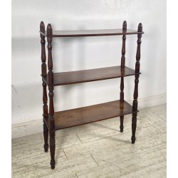 ANTICA ETAGERE LUIGI FILIPPO LEGNO NOCE LIBRERIA CREDENZA 1800 EPOCA ESPOSITORE