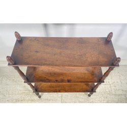 ANTICA ETAGERE LUIGI FILIPPO LEGNO NOCE LIBRERIA CREDENZA 1800 EPOCA ESPOSITORE