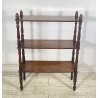 ANTICA ETAGERE LUIGI FILIPPO LEGNO NOCE LIBRERIA CREDENZA 1800 EPOCA ESPOSITORE