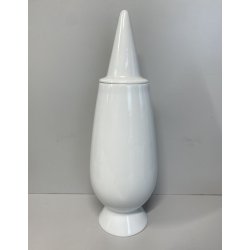 VASO CERAMICA  ALESSI DESIGN Alessandro Mendini TENDENTSE 100% MAKE UP BIANCO