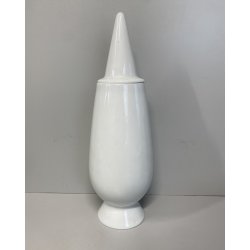 VASO CERAMICA  ALESSI DESIGN Alessandro Mendini TENDENTSE 100% MAKE UP BIANCO