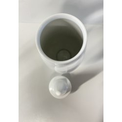 VASO CERAMICA  ALESSI DESIGN Alessandro Mendini TENDENTSE 100% MAKE UP BIANCO