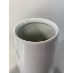 VASO CERAMICA  ALESSI DESIGN Alessandro Mendini TENDENTSE 100% MAKE UP BIANCO