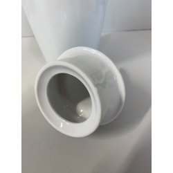 VASO CERAMICA  ALESSI DESIGN Alessandro Mendini TENDENTSE 100% MAKE UP BIANCO