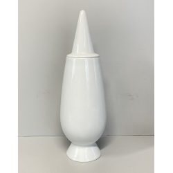 VASO CERAMICA  ALESSI DESIGN Alessandro Mendini TENDENTSE 100% MAKE UP BIANCO