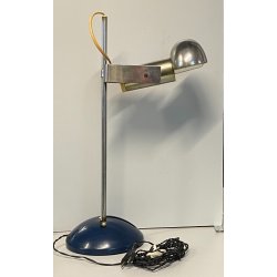 LAMPADA TAVOLO "T395" DESIGN MODERNISTA R. Sonneman ACCIAIO METALLO LACCATO BLU