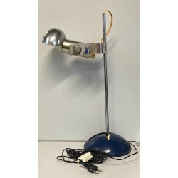 LAMPADA TAVOLO "T395" DESIGN MODERNISTA R. Sonneman ACCIAIO METALLO LACCATO BLU