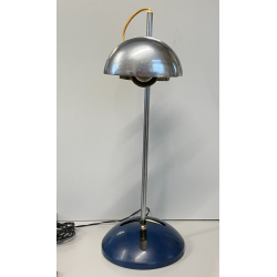 LAMPADA TAVOLO "T395" DESIGN MODERNISTA R. Sonneman ACCIAIO METALLO LACCATO BLU
