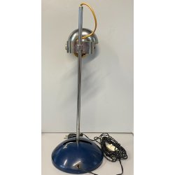 LAMPADA TAVOLO "T395" DESIGN MODERNISTA R. Sonneman ACCIAIO METALLO LACCATO BLU