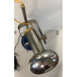 LAMPADA TAVOLO "T395" DESIGN MODERNISTA R. Sonneman ACCIAIO METALLO LACCATO BLU