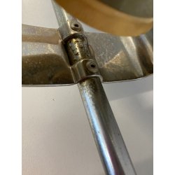 LAMPADA TAVOLO "T395" DESIGN MODERNISTA R. Sonneman ACCIAIO METALLO LACCATO BLU