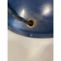 LAMPADA TAVOLO "T395" DESIGN MODERNISTA R. Sonneman ACCIAIO METALLO LACCATO BLU