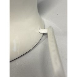 LAMPADA TAVOLO ABATJOURS CERAMICA DESIGN C. Lusso SMALTO CANGIANTE PERLATO '60