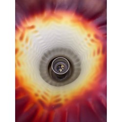 APPLIQUE LAMPADA PARETE LIBERTY FLOREALE BRONZO PARALUME  VETRO SATINATO '30