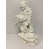 ANTICA STATUA PORCELLANA  Budai BUDDHA SORRIDENTE BUDDA CHE RIDE 29 cm/h '900